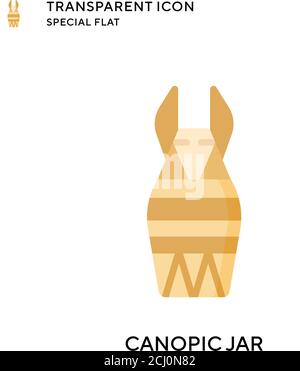 Icône de vecteur bocal canoppique. Illustration de style plat. Vecteur EPS 10. Illustration de Vecteur