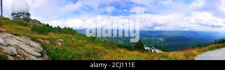 Großer Arber, Allemagne: Panorama de la plus grande montagne de la forêt bavaroise Banque D'Images