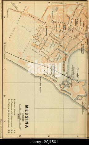 . Sud de l'Italie et de la Sicile, avec des excursions à Malte, Sardaigne, Tunis, et Corfou : manuel pour les voyageurs . V &c o tfx api- AitstcCtt. Banque D'Images