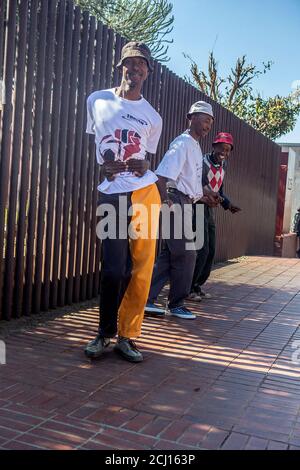 Danse traditionnelle de Pantsula dans le canton de Soweto, Johannesburg, Afrique du Sud Banque D'Images