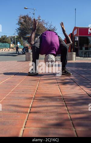 Danse traditionnelle de Pantsula dans le canton de Soweto, Johannesburg, Afrique du Sud Banque D'Images