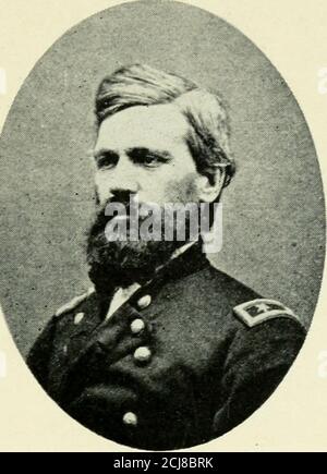 . Autobiographie d'Oliver Otis Howard, major général, armée des États-Unis . Général Howard. Commissaire du Bureau de la liberté, 1866-73. Banque D'Images