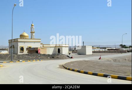 Vue extérieure de Grand Masjid. Muscat, Oman Banque D'Images