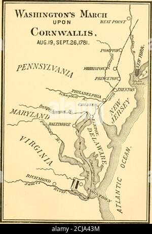 . Washington et son pays: Être Irving's Life of Washington, abrégé pour l'utilisation des écoles, avec introduction, Et continuation, donnant un bref aperçu de l'histoire des États-Unis depuis la découverte de l'Amérique jusqu'à la fin de la guerre civile . ps, il s'est précipité d'une expédition vers l'est, insulte l'état du Connecticut, et attaque son port maritime de NewLondon. Le commandement de cette expédition, qui devait être une terre de ravages et de destruction, a été donné à Arnold, comme s'il était neces-sary de compléter la mesure de son infamie, qu'il devrait porter le feu et l'épée dans son état natal, et profère t Banque D'Images