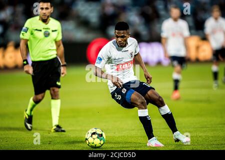 Aarhus, Danemark. 14 septembre 2020. Liens cadeaux (11) de l'AGF vus pendant le match 3F Superliga entre Aarhus GF et Vejle Boldklub au parc Ceres à Aarhus. (Crédit photo : Gonzales photo/Alamy Live News Banque D'Images