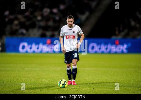 Aarhus, Danemark. 14 septembre 2020. Patrick Olsen (10) d'AGF vu pendant le match 3F Superliga entre Aarhus GF et Vejle Boldklub au parc Ceres d'Aarhus. (Crédit photo : Gonzales photo/Alamy Live News Banque D'Images