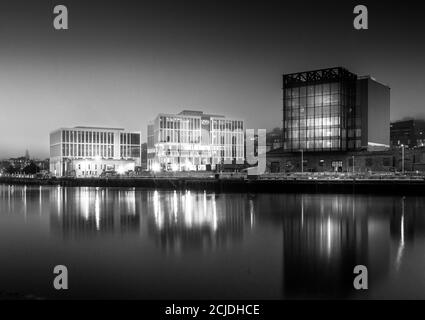 Cork, Cork, Irlande. 15 septembre 2020. Une vue de trois des nouveaux bâtiments de développement qui comprennent des bureaux, 300 appartements et un 120- Banque D'Images