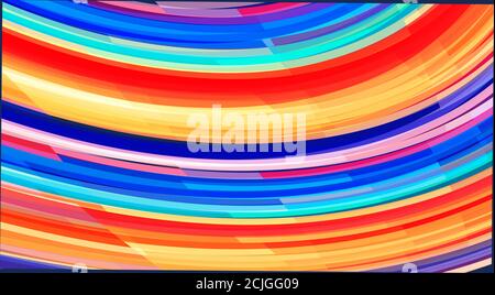 Motif abstrait à rayures de couleur vive. Fond de carnaval graphique vectoriel Illustration de Vecteur