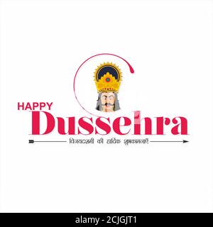 Happy Dussehra - un festival indien Banque D'Images