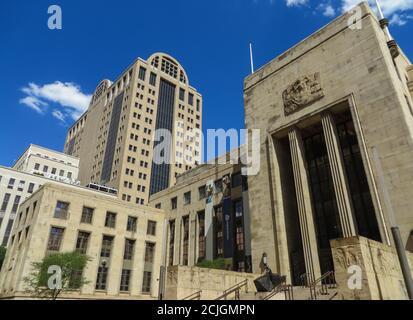 Marshalltown, Johannesburg, Afrique du Sud 2 novembre 2013: Bâtiments anglo-américains dans le quartier financier de Johannesburg. Banque D'Images