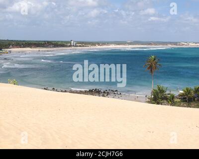 Extremoz, RN / Brésil - 2019-01-09: Dunes de Genipabu, destination touristique à Natal, dans le nord-est du Brésil. Banque D'Images