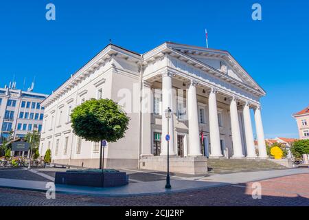 Vilniaus rotušė, hôtel de ville, Rotušės aikštė, vieille ville, Vilnius, Lituanie Banque D'Images