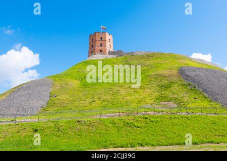 Gedimino pilies bokštas, Château de Gediminas, Château, Vilnius, Lituanie Banque D'Images