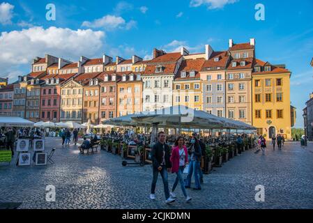 Polen. 28 août 2020. Pologne, août/septembre 2020: Impressions Pologne - 2020 Pologne/Varsovie-Varsovie/Altstadtmarkt | utilisation dans le monde crédit: dpa/Alamy Live News Banque D'Images