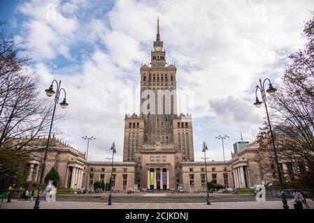 Polen. 28 août 2020. Pologne, août/septembre 2020: Impressions Pologne - 2020 Pologne/Varsovie-Varsovie/Kulturpalast | utilisation dans le monde crédit: dpa/Alamy Live News Banque D'Images