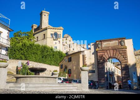 Bolsena, Italie - la vieille ville de Bolsena sur le lac du nom Banque D'Images