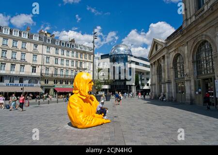 Lille France - 4 août 2020 - devant Gare de Lille Flandre Banque D'Images