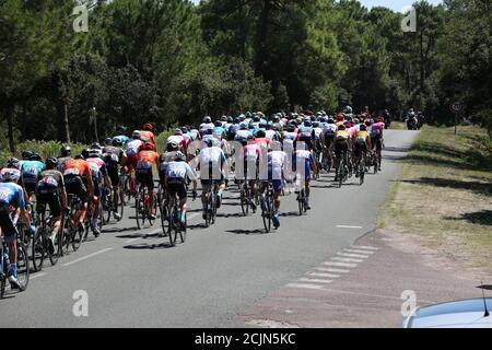 Tour de France, 8.9.20, Côte sauvage, Charente Maritime Banque D'Images