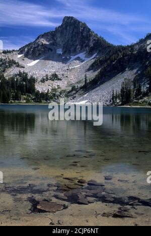 Traverse Lake, Eagle Cap Wilderness, Wallowa-Whitman National Forest, Oregon Banque D'Images