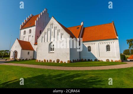 Rinkenæs Korskirke, Fjordveyen, Communauté Rinkenæs, Gråsten ou Gravenstein, Jutland du Sud, Danemark, Europe du Nord, Banque D'Images