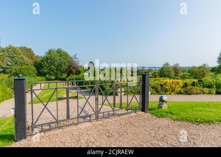 Cemeterz de Rinkenæs Korskirke, Fjordveyen, Community Rinkenæs, Gråsten ou Gravenstein, Jutland du Sud, Danemark, Europe du Nord, Banque D'Images