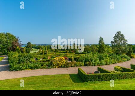 Cemeterz de Rinkenæs Korskirke, Fjordveyen, Community Rinkenæs, Gråsten ou Gravenstein, Jutland du Sud, Danemark, Europe du Nord, Banque D'Images