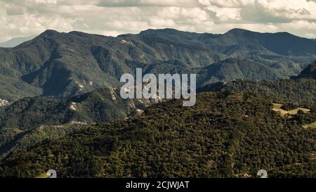 Les Apennines. Firenzuola, Toscane, Italie. Banque D'Images