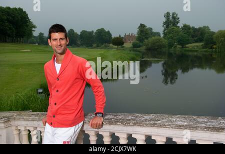 Novak Djokovic à Stoke Poges, Buckinhamshire, Angleterre. 20 JUN 2013 IMAGE CRÉDIT : © MARK PAIN / IMAGE DE STOCK D'ALAMY Banque D'Images