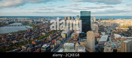 Prise de vue à partir du Prudential. Au cours d'une balade de deux jours à Boston, incluant le célèbre Freedom Trail. Banque D'Images