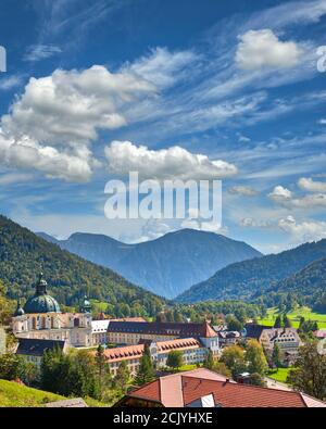 DE - BAVIÈRE: Monastère Ettal près d'Oberammergau Banque D'Images