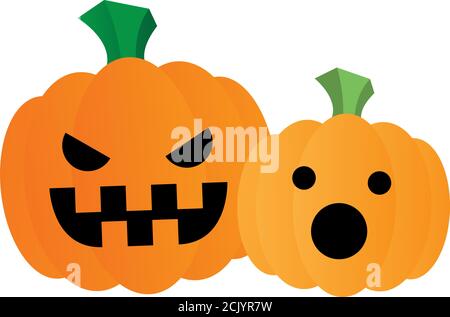 Motif de dessins animés de citrouilles d'Halloween, illustration des fêtes et des vecteurs de thème effrayant Illustration de Vecteur