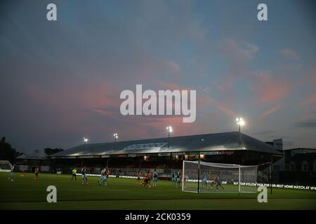 Newport, Royaume-Uni. 15 septembre 2020. Vue générale du 2e tour de la Carabao Cup de la coupe EFL, Newport County / Cambridge Utd au Rodney Parade de Newport, pays de Galles, le mardi 15 septembre 2020. Cette image ne peut être utilisée qu'à des fins éditoriales. Utilisation éditoriale uniquement, licence requise pour une utilisation commerciale. Aucune utilisation dans les Paris, les jeux ou les publications d'un seul club/ligue/joueur. photo par Andrew Orchard/Andrew Orchard sports Photography/Alamy Live News crédit: Andrew Orchard sports Photography/Alamy Live News Banque D'Images