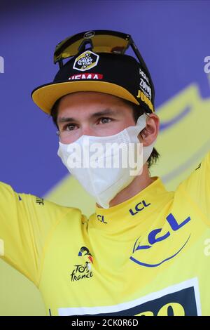 TOUR DE France. , . Villard-de-Lans, France. Primoz Roglic Slovénie Team Jumbo - Visma (photo de Pierre Teyssot/ESPA-Images) Credit: European Sports photo Agency/Alay Live News Banque D'Images