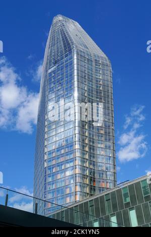 Un Blackfriars moderne appartement gratte-ciel à Bankside, Londres, Angleterre Royaume-Uni Banque D'Images