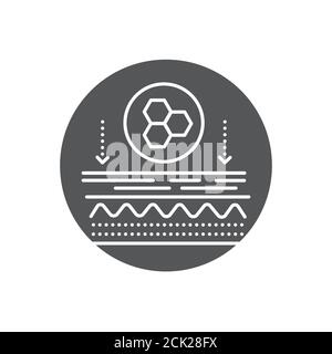 Icône noire de glyphe de procédure cosmétique. Masque maison pour peau sèche. Ingrédients naturels pour le soin de la peau. Inscrivez-vous pour accéder à la page Web, à l'application mobile, au bouton et au logo Illustration de Vecteur