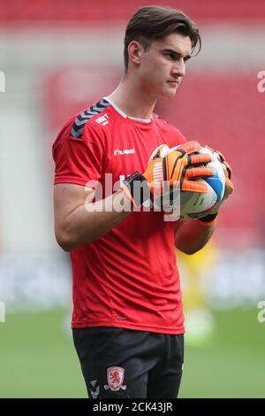 MIDDLESBROUGH, ANGLETERRE. 15 SEPTEMBRE 2020 sol Brynn de Middlesbrough pendant le match de la Carabao Cup entre Middlesbrough et Barnsley au stade Riverside, à Middlesbrough. (Credit: Mark Fletcher | MI News) Credit: MI News & Sport /Alay Live News Banque D'Images