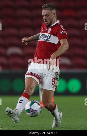 MIDDLESBROUGH, ANGLETERRE. 15 SEPTEMBRE 2020 Lewis Wing of Middlesbrough pendant le match de la Carabao Cup entre Middlesbrough et Barnsley au stade Riverside, Middlesbrough. (Credit: Mark Fletcher | MI News) Credit: MI News & Sport /Alay Live News Banque D'Images