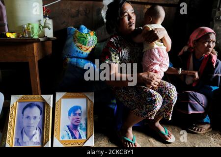 Relatives Of Victims Killed In A Massacre Executed By The Army In Peru S Southern Village Of Putis In 1984 Carry Their Coffins During A Burial Ceremony At The Village Of Putis In