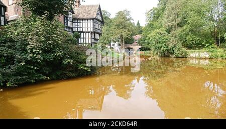 Autour du Royaume-Uni - vue sur le canal Bridgewater ou sur le canal Orange à Worsley Banque D'Images