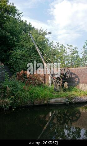 Autour du Royaume-Uni - vue sur le canal Bridgewater ou sur le canal Orange à Worsley Banque D'Images