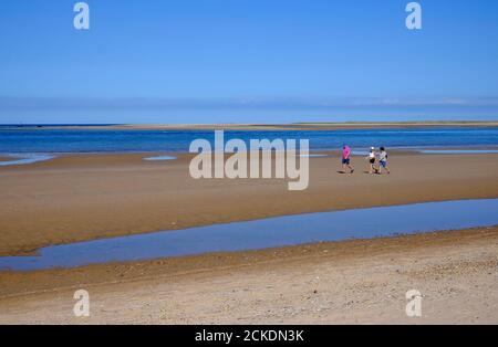 plage de bancaster, nord de norfolk, angleterre Banque D'Images