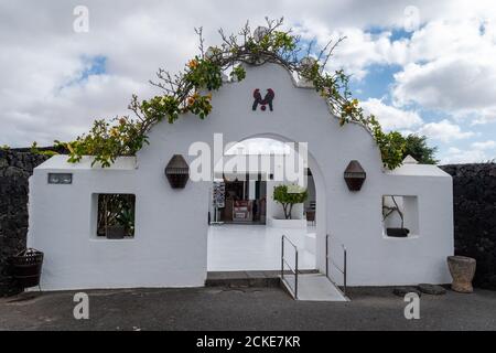 Lanzarote / Espagne - 15 mai 2016 : entrée de la fondation Cesar Manrique sur l'île de Lanzarote, îles Canaries, Espagne Banque D'Images