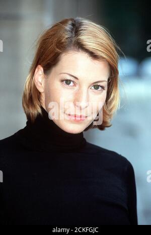 Porträt der deutschen Schauspielerin und Model Julia Siegel, 1999. Portrait de l'actrice allemande et modèle Julia Siegel, 1999. Banque D'Images