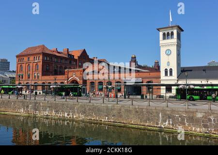 MALMO, SUÈDE -16 AOÛT 2020- vue sur la gare centrale de Malmo, une gare sur la ligne principale sud située à Malmo, Suède. Banque D'Images