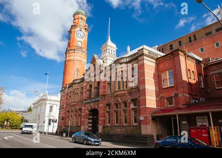 Bâtiments du quartier des affaires de Launceston en Tasmanie, Australie Banque D'Images