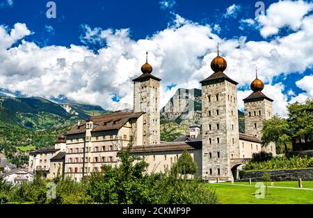 Le Stockalper Palace à Brig, en Suisse Banque D'Images