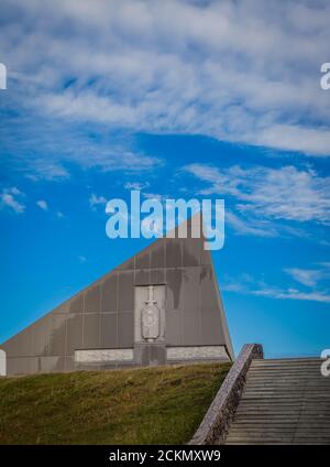 MOURMANSK RUSSIE - 2014 SEPTEMBRE 14. Le mémorial des défenseurs de l'Arctique soviétique pendant les années de la Seconde Guerre mondiale Banque D'Images