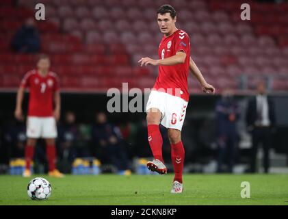 Andreas Christensen au Danemark lors du deuxième match de l'UEFA Nations League Group, League A au stade Parken, Copenhague. Banque D'Images