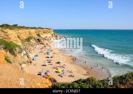 Calas de Roche, plage de Conil de la Frontera, Espagne Banque D'Images