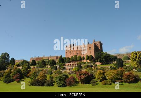 CHÂTEAU DE POWYS Banque D'Images